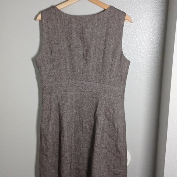 Vintage Espirt wool blend brown dress - Picture 5 of 7
